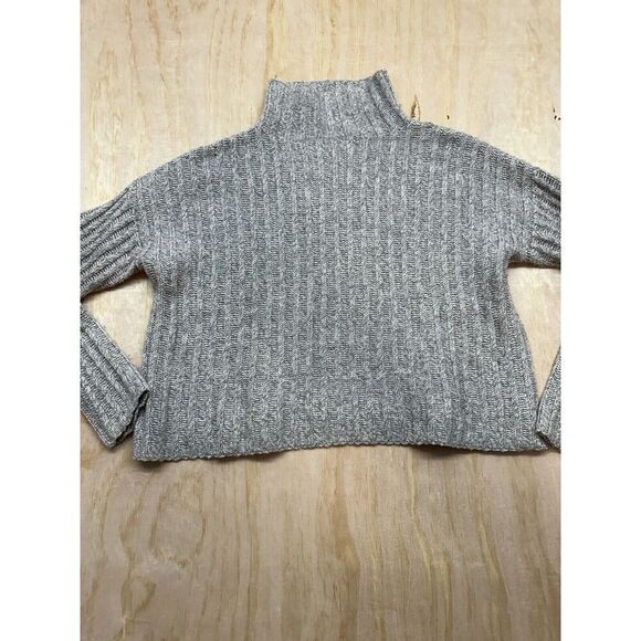 Brown Allan 1883 Womens Cream Turtleneck Merino Wool Sweater Beige Chunky Medium - Picture 1 of 9